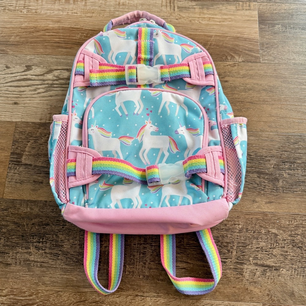 Pottery Barn rainbow Unicorn Kids Backpack